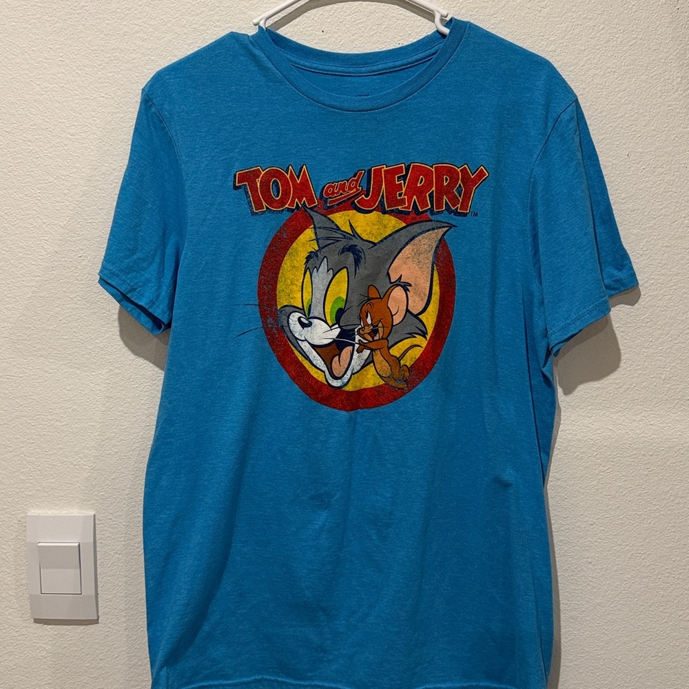 Blue Tom and Jerry Short Sleeve Tee